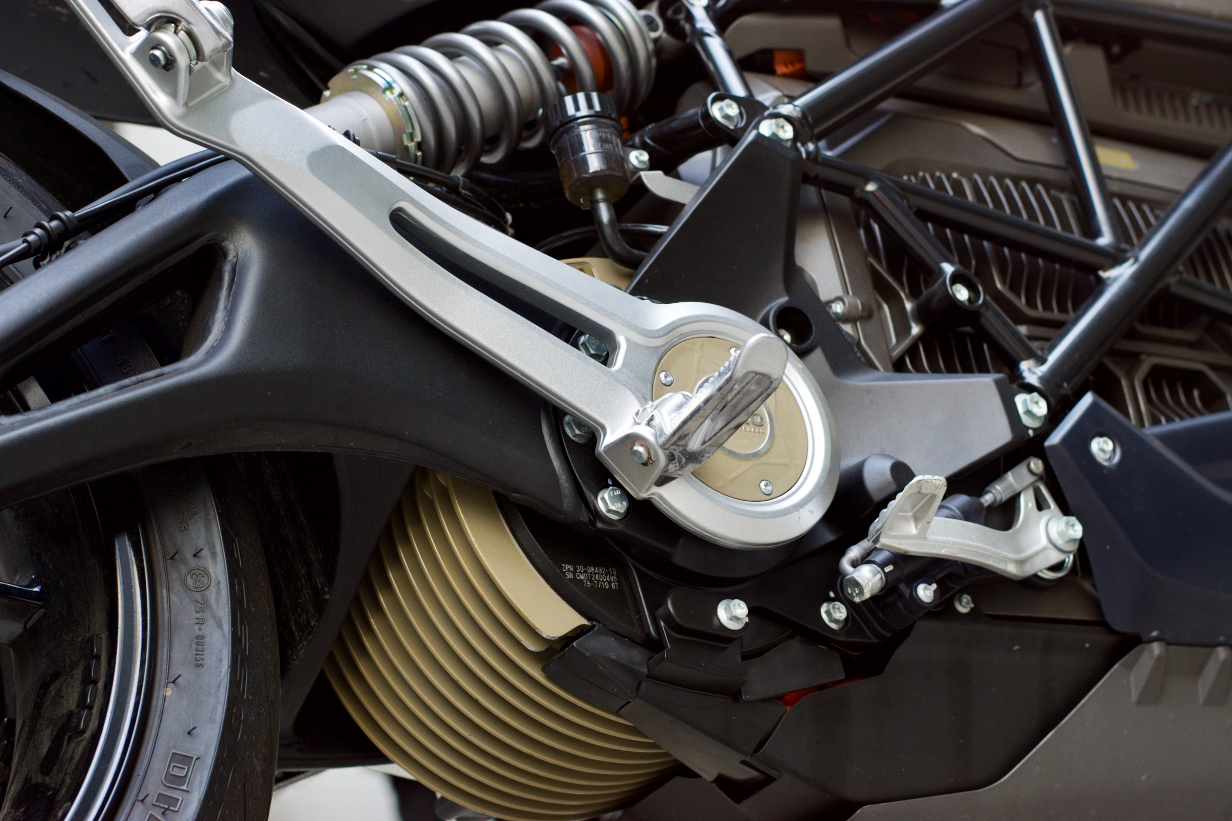 Zero S battery and power unit integration detail